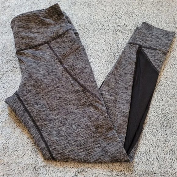 Accessories - Athleta Relay 2.0 Womens Leggings Small Gray Black Mesh Reflective Yoga 16013